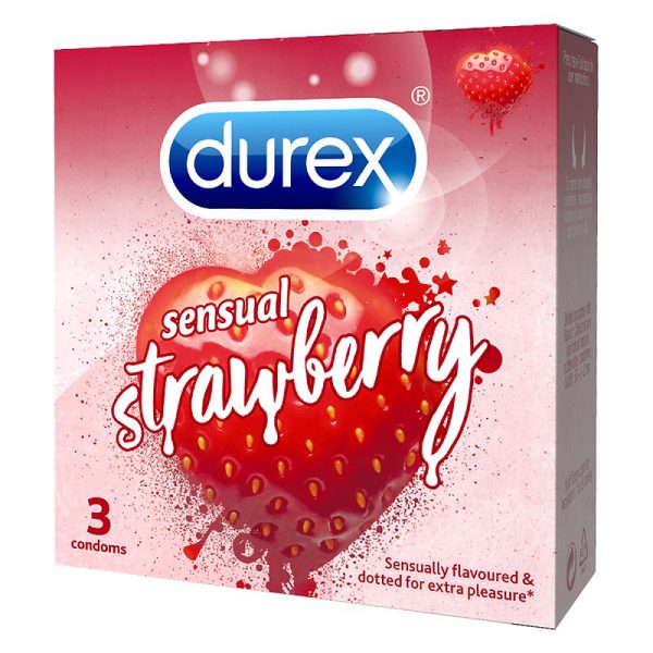 bao cao su Durex Sensual Strawberry